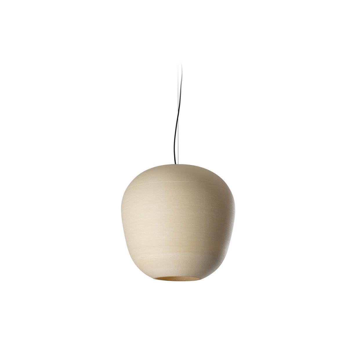 Tierra Ø52 Beige loftslampe Fra Faro Barcelona - N&aring;r lampen t&aelig;ndes, bliver den til en lysskulptur med en st&aelig;rk visuel tilstedev&aelig;relse.