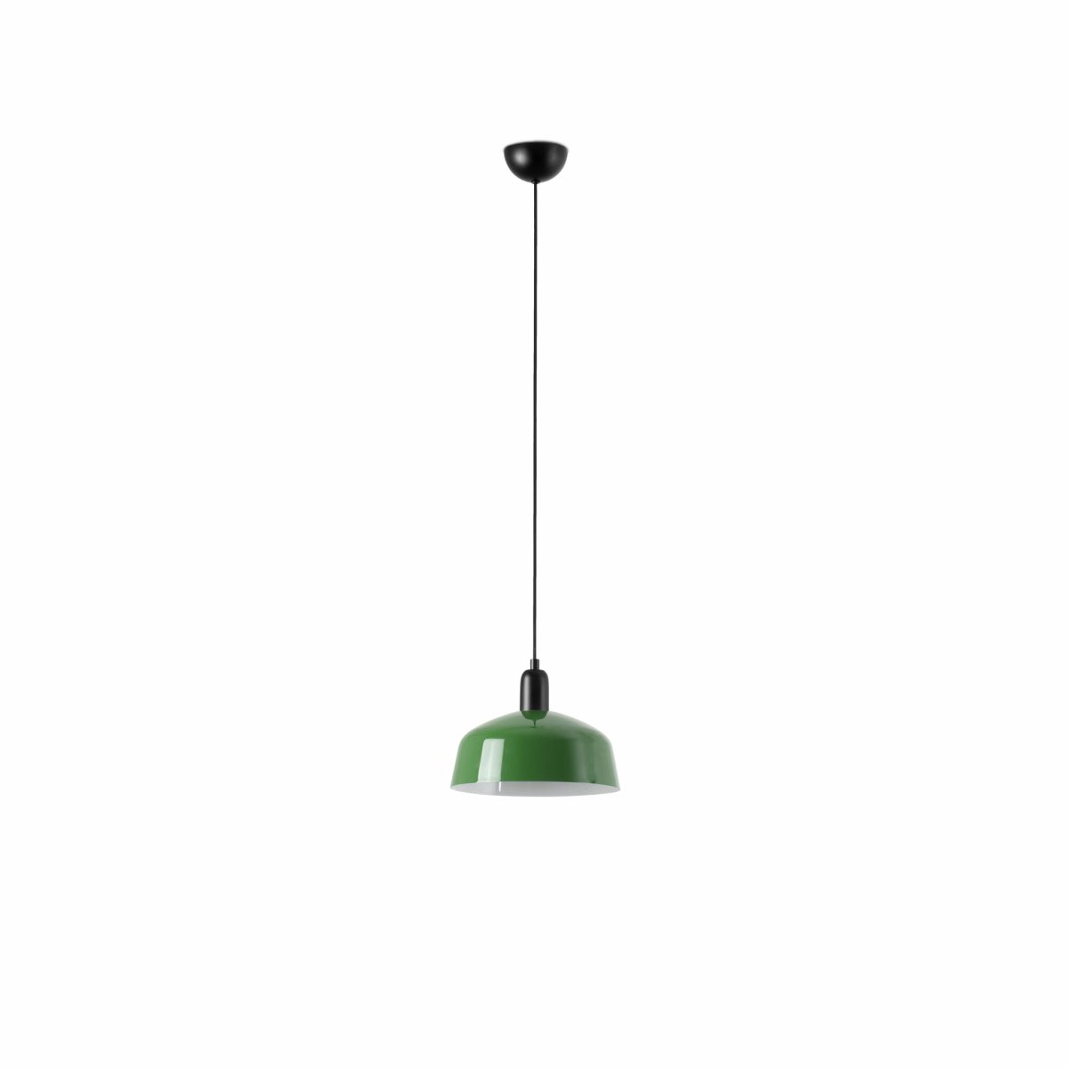 Tatawin Ø25 Grøn loftslampe Fra Faro Barcelona - Tatawin er en loftslampe med en sort struktur og en gr&oslash;n metalsk&aelig;rm, der spreder et rettet, atmosf&aelig;risk lys.