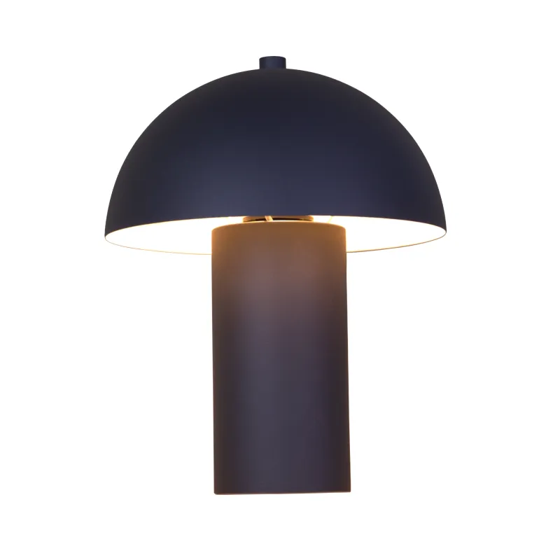 Bert 26cm Sort bordlampe Fra Globo Lighting - Med sin minimalistiska elegans sm&auml;lter bert harmoniskt in i moderna hem och blir en stilfull inredningsdetalj.