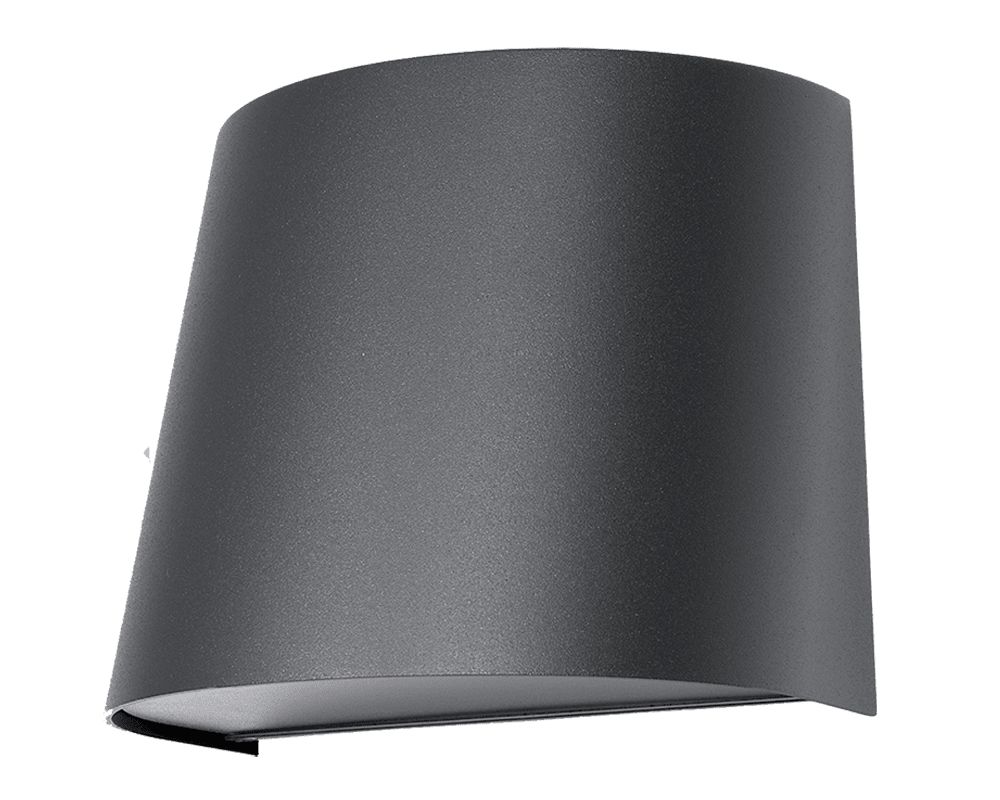 Maxi Antracit udendørslampe Fra Westal - Armaturet er forsynet med GU10 fatning og bagsiden har to; ind- og udgange samt en klemrække til hurtig tilslutning.