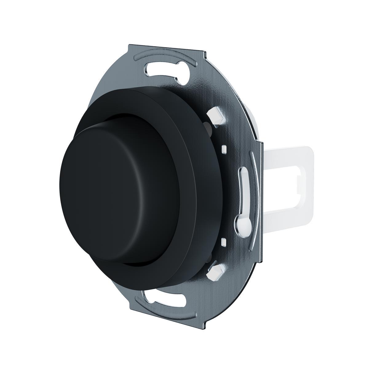 Plejd drejeadapter RTR-01-R Sort Fra Plejd - Plejd-pucken, der klikkes sammen med RTR-01, bevarer sine funktioner s&aring;som styreindgange og tidsindstillingsfunktioner og kan derfor ogs&aring; styres fra andre knapper.