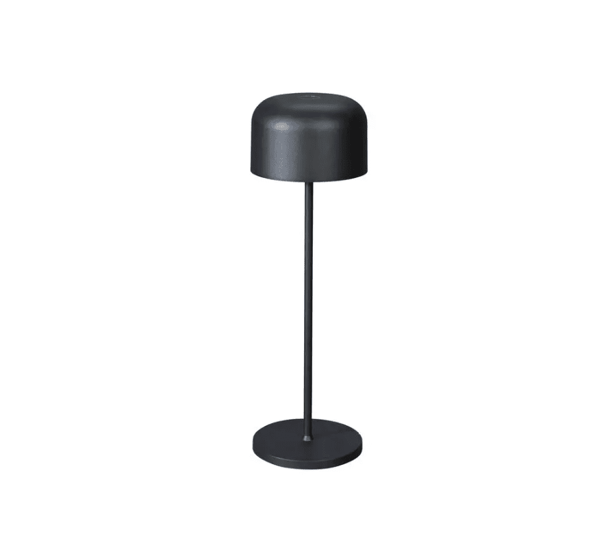 Lille 36cm Sort bærbar Fra Konstsmide - Lampen er udstyret med en ber&oslash;ringsd&aelig;mper, s&aring; du kan justere lysstyrken og farvetemperaturen fra varmt gult til varmt hvidt lys.