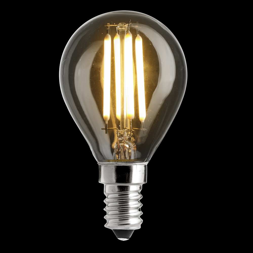 LED E14 kuglepære 4W 2700K Dæmpbar Fra Unison - 