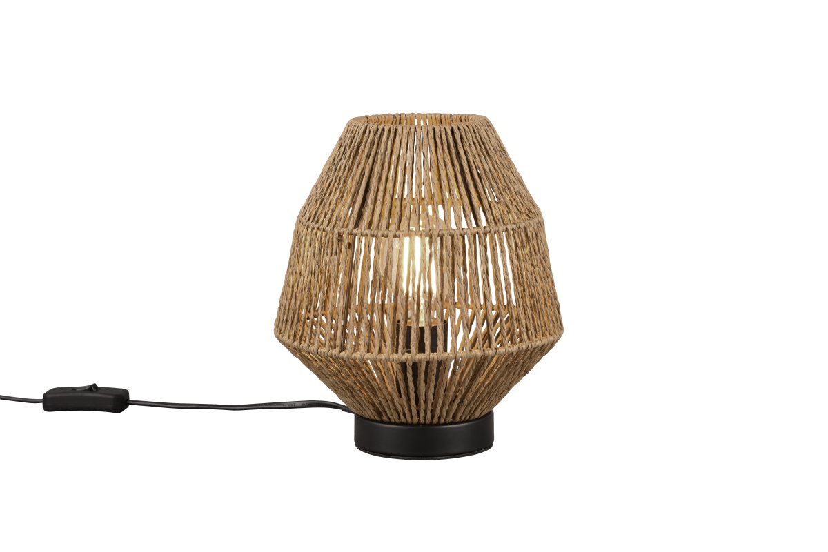 Miki 20cm Brun bordlampe Fra Trio Lighting - 