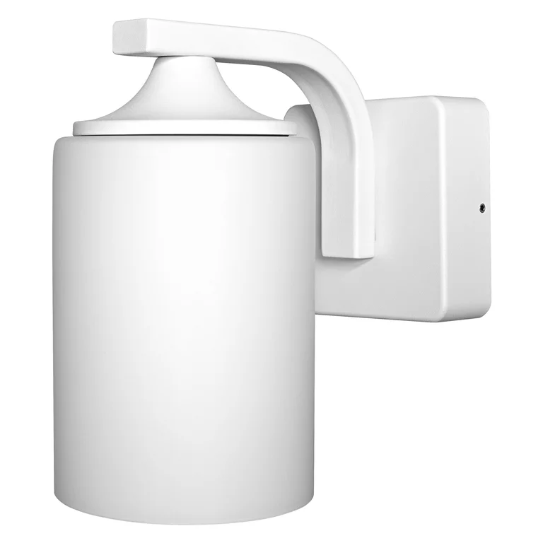 Lantern Cylinder Hvid udendørslampe Fra Osram - Med sin IP43-klassificering er den beskyttet mod vejret og er fremragende til indgange, facader og terrasser.