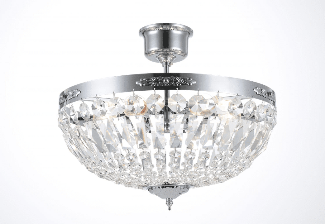 Rhea Ø40 Sølv krystal Fra Norrsken Design - Disse krystaller reflekterer lyset på en fortryllende måde og skaber en eksklusiv atmosfære i dit værelse.