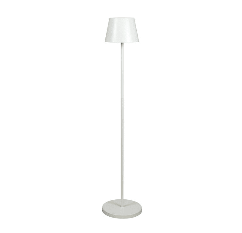 Pomezia 124cm Hvid bærbar Fra Konstsmide - Højden er justerbar mellem 53 og 124 cm, så du kan også bruge den som høj bordlampe.
