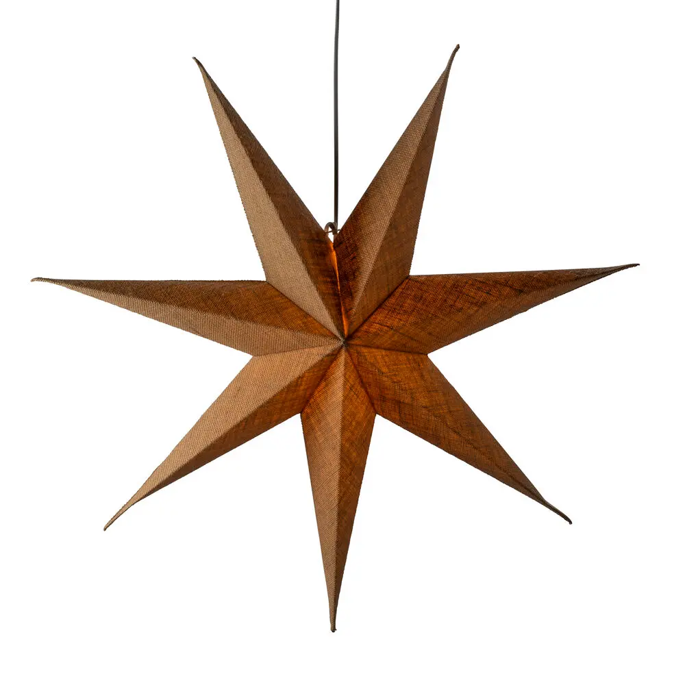 Papirstjerne Ø78 Natur Fra Konstsmide - Smukke papirstjerner i naturlig farve, 78 cm i diameter &ndash; en stilfuld juledekoration med et rustikt pr&aelig;g.