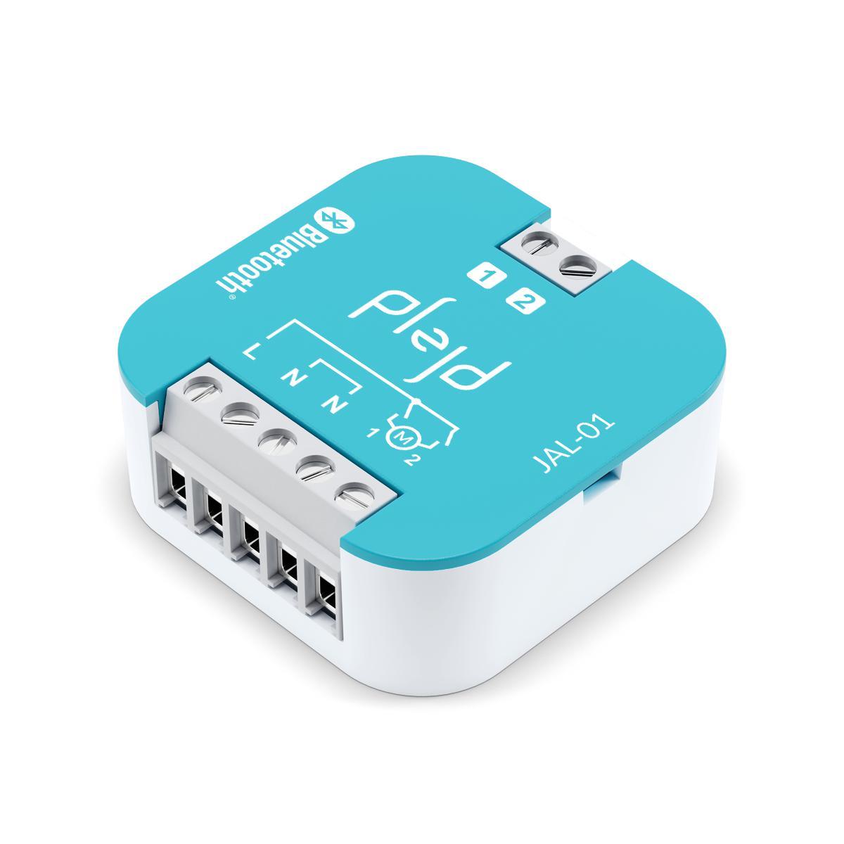 Jalusi controller JAL-01 Fra Plejd - Det kan ogs&aring; styres automatisk via indbyggede tidsfunktioner s&aring;som timer, astro- og ugeur eller med scenarier fra en mobiltelefon eller trykknap.