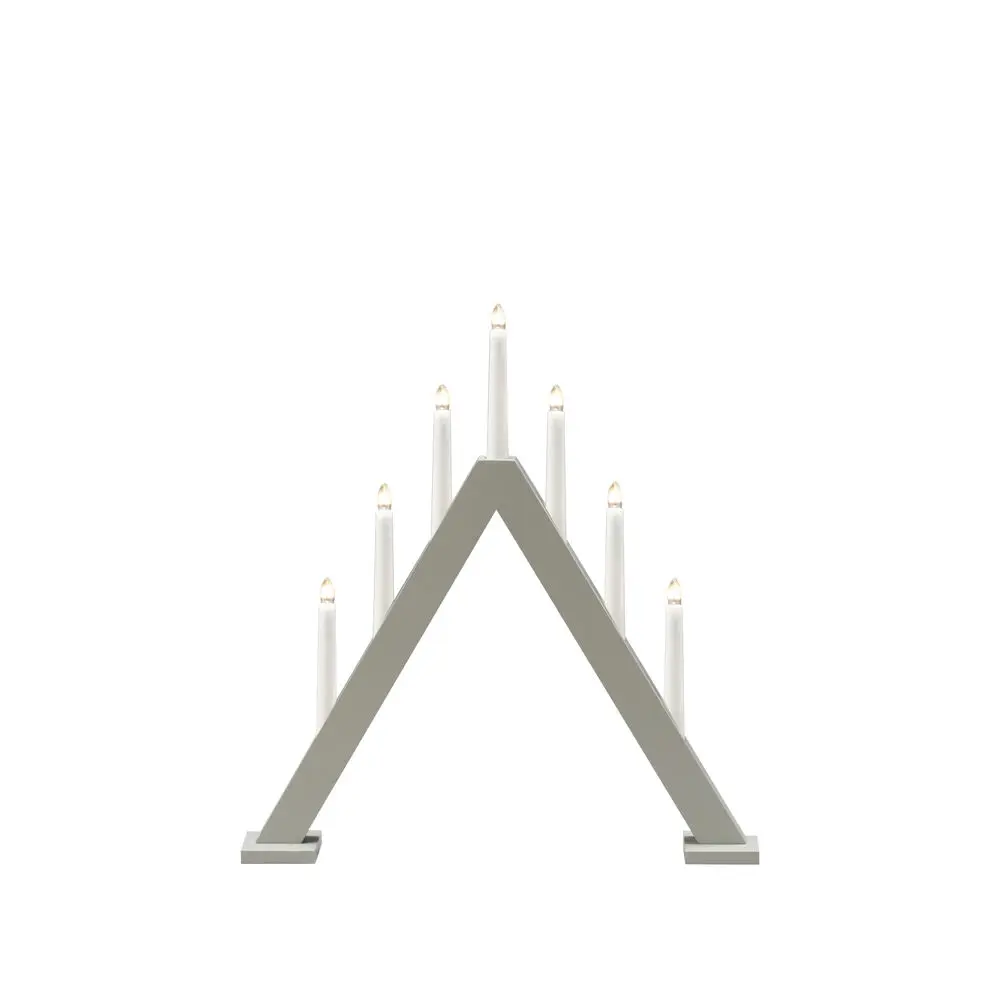 Candelabra 7 Lights Grå Fra Konstsmide - Den klassiske pyramideform er kombineret med et minimalistisk design, hvilket g&oslash;r den til en perfekt indretningsdetalje i b&aring;de traditionelle og moderne hjem.