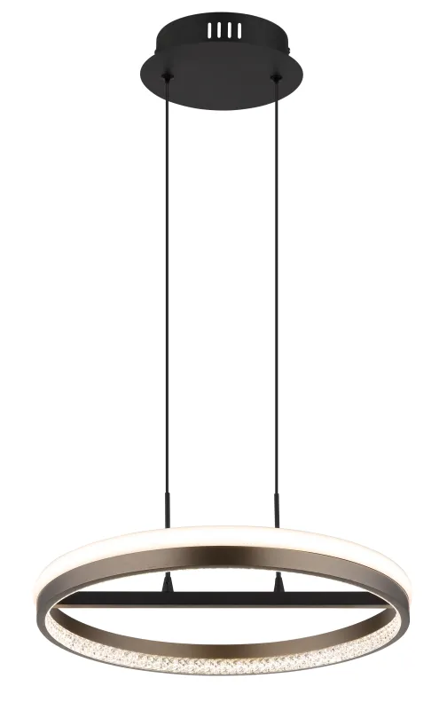 Della Ø40 Grå loftslampe Fra Globo Lighting - Perfekt f&ouml;r vardagsrum och matsalar, d&auml;r den skapar en inbjudande atmosf&auml;r och en modern touch.