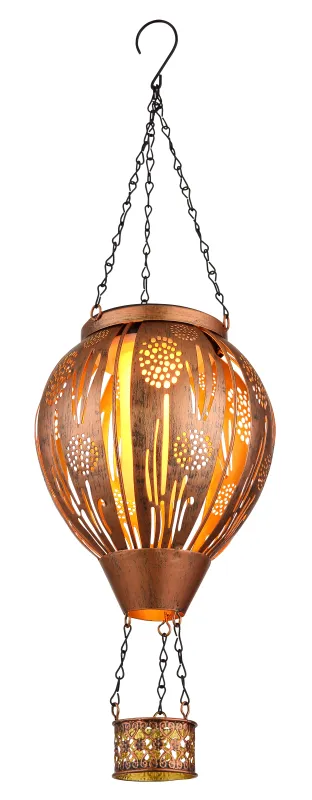 Balloon Kobber solcellelampe Fra Globo Lighting - En unik och st&auml;mningsfull detalj som ger utomhusmilj&ouml;n en lekfull och elegant touch!
