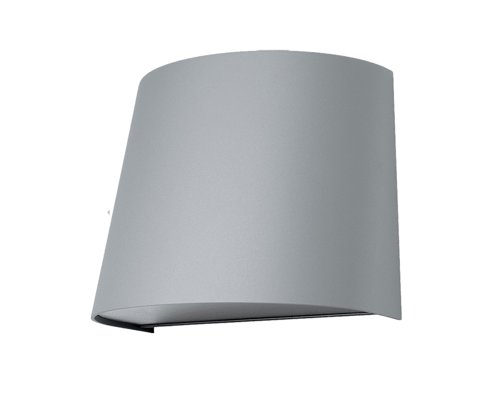 Mini Grå udendørslampe Fra Westal - Bagsiden er udstyret med to ind- og udgange og hurtig tilslutningsterminal, som gør den nem at installere.