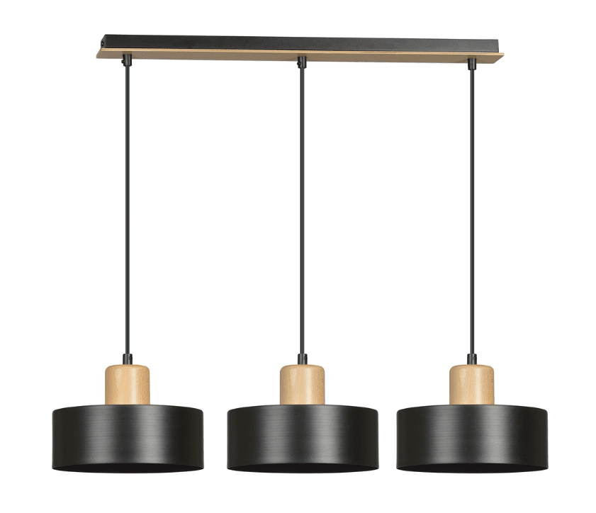 Torin 80cm Sort loftslampe Fra Emibig Lighting - Torin er en moderne serie af loftslamper med en enkel form og stilfuldt design &ndash; en model, der passer ind i n&aelig;sten alle typer interi&oslash;r.
