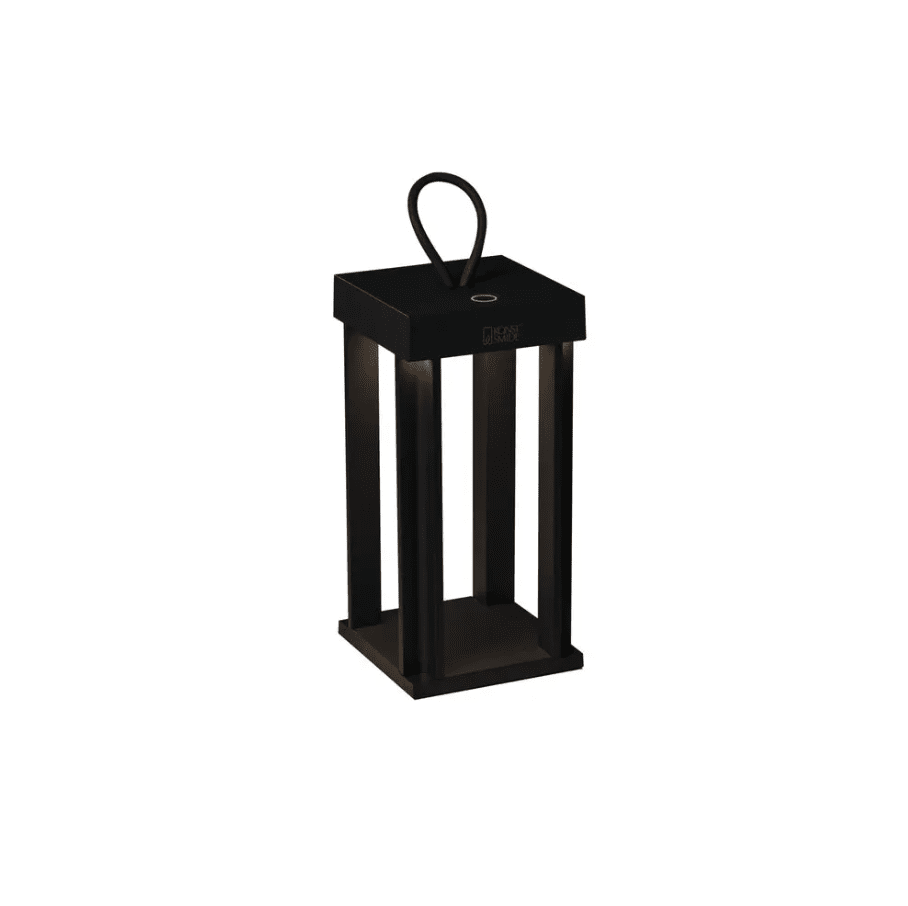 Cannes 42cm Sort bærbar Fra Konstsmide - Lampen er udstyret med en touch-dæmper, så du kan justere lysstyrken og farvetemperaturen.
