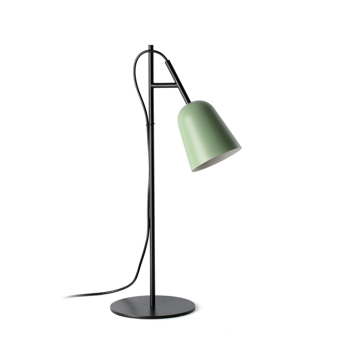 Studio 55cm Grøn skrivebordslampe Fra Faro Barcelona - Studio er en elegant bordlampe designet af Nahtrang - inspireret af ikonisk design fra 1950'erne, fortolket med moderne enkelhed.