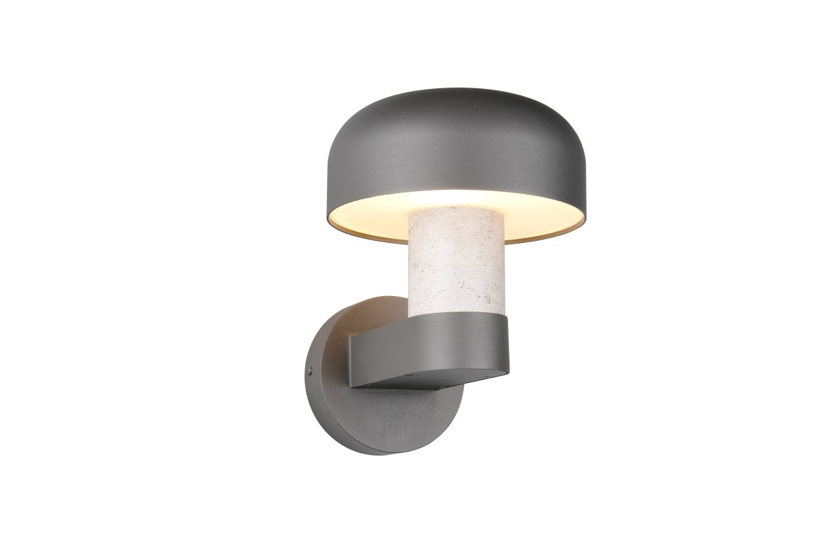 Fraser 24cm Konkret udseende udendørslampe Fra Trio Lighting - Fraser er lavet af st&oslash;bt aluminium og kombinerer moderne minimalisme med industrielle detaljer.