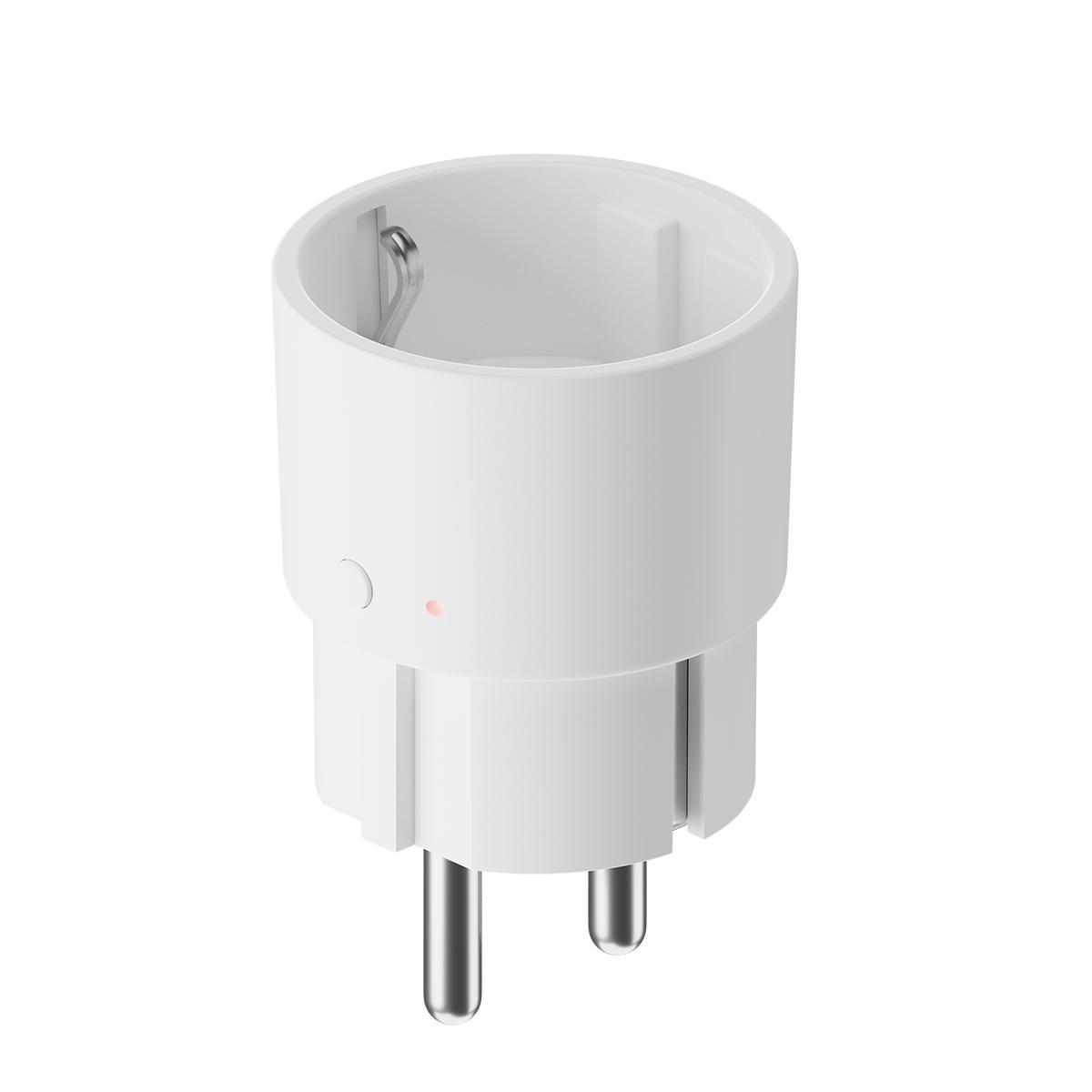 Smart plug On/Off, 16A, Mesh, Bluetooth Hvid Fra Plejd - Smart Plug t&aelig;nd/sluk-funktionen placeres i stikkontakten for at t&aelig;nde og slukke belysning og andre apparater.