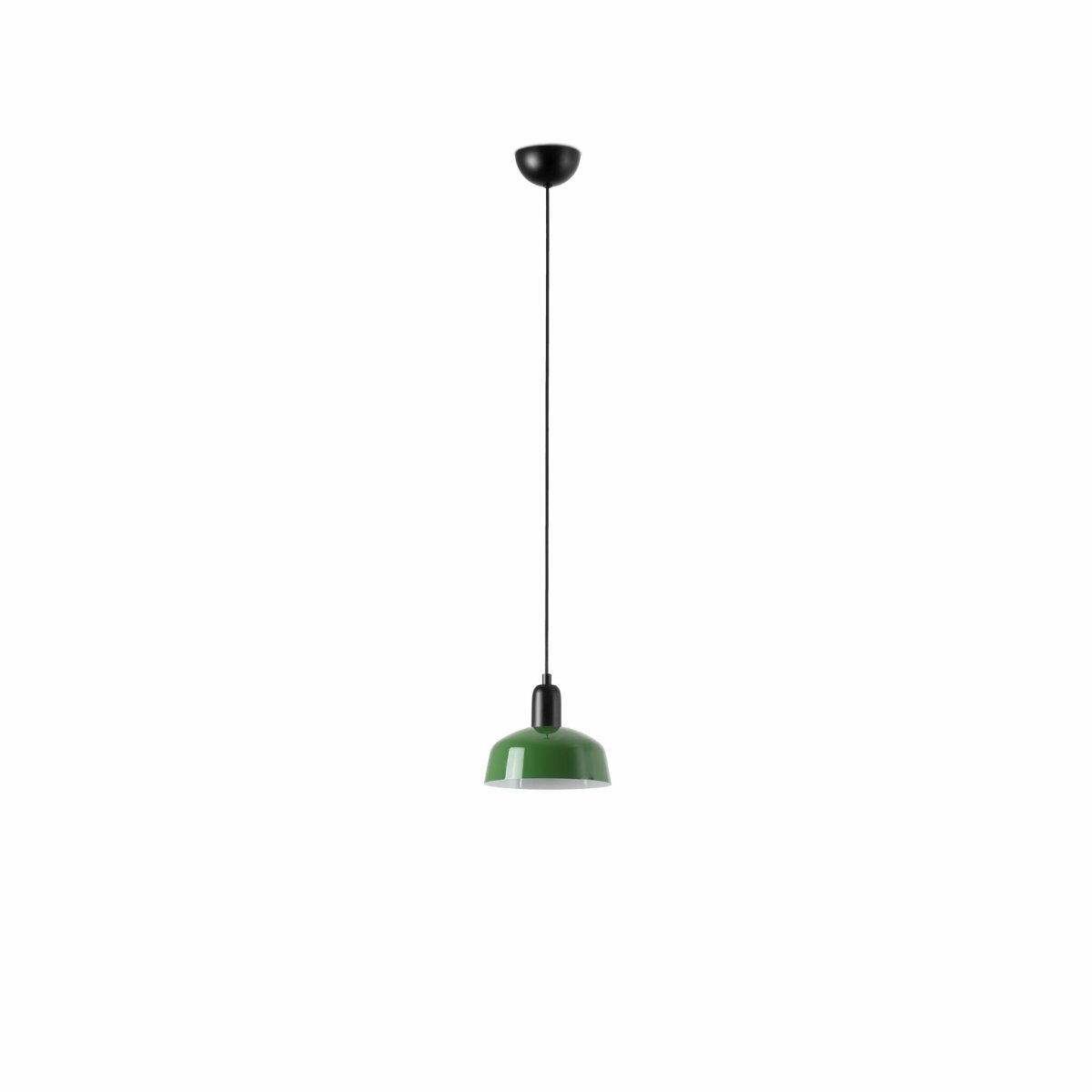 Tatawin Ø18 Grøn loftslampe Fra Faro Barcelona - Tatawin er en loftslampe med en sort struktur og en gr&oslash;n metalsk&aelig;rm, der spreder et rettet, atmosf&aelig;risk lys.