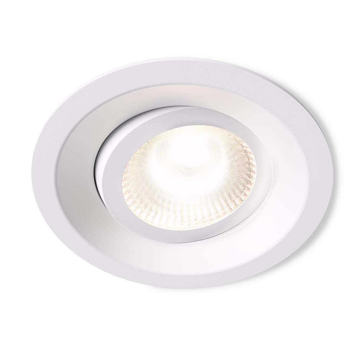 Downlight DWN-01 vipbar Hvid Fra Plejd - DWN-01 har justerbar farvetemperatur og kan indstilles til en fast temperatur eller d&aelig;mpes til varm hvid.