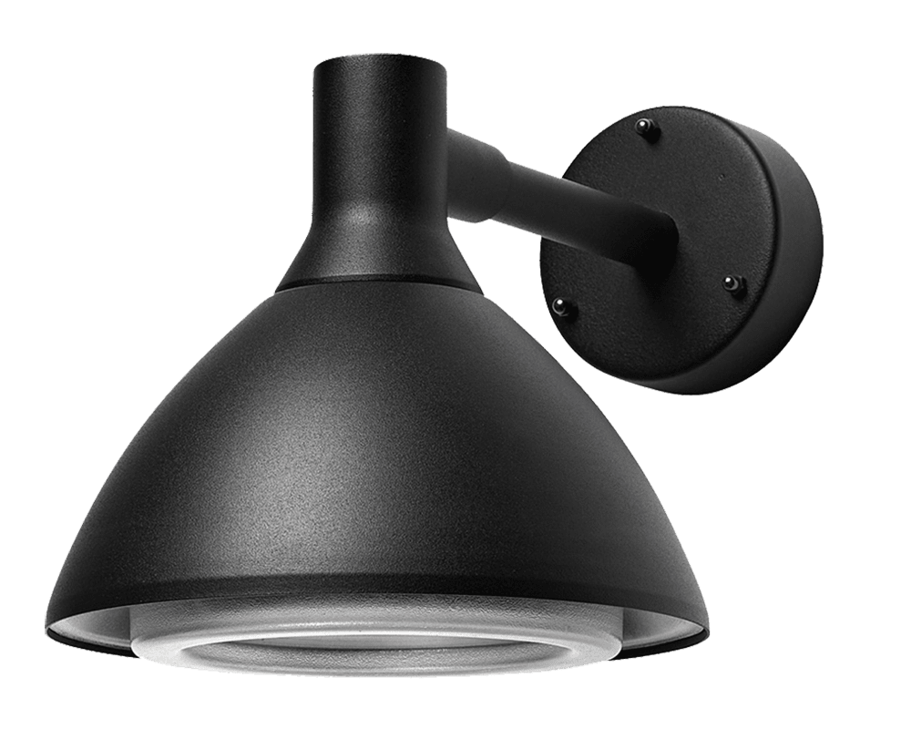 Ark Mini Sort udendørslampe Fra Westal - Bagsiden er udstyret med to ind- og udgange og hurtig tilslutningsterminal.