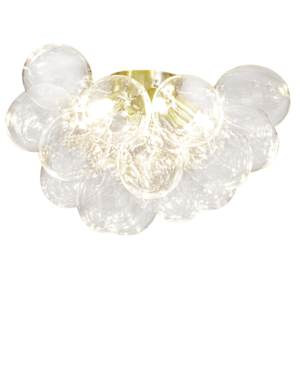 Gross Ø50 Gennemsigtig plafond Fra By Rydéns - Gross loftlampen i kombinationen af messing/klart glas er den seneste tilf&oslash;jelse til Gross-familien.