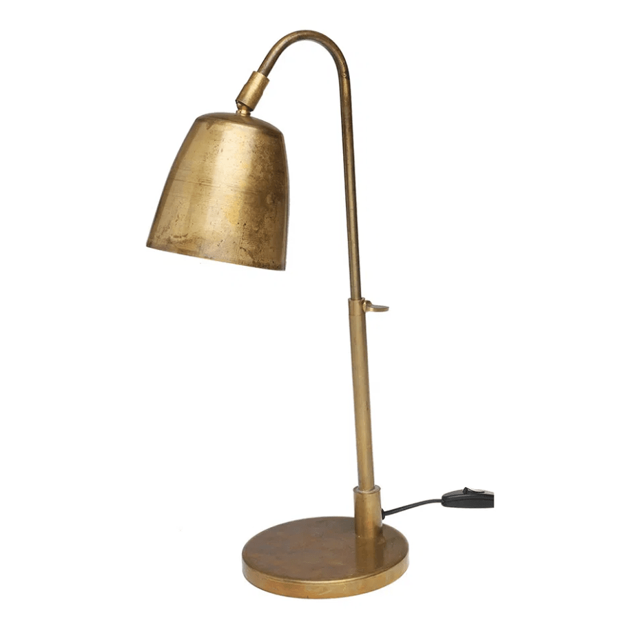 Lumi 43cm Rå messing skrivebordslampe Fra H. Skjalm P - Lumi bordlampe i messing fra H.