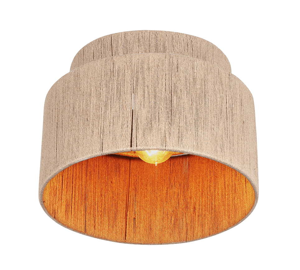 Smilla Ø30 Natur plafond Fra Trio Lighting - Smilla loftlampen kombinerer bohemestil med naturlige elementer og skaber en varm og indbydende atmosf&aelig;re i dit hjem.