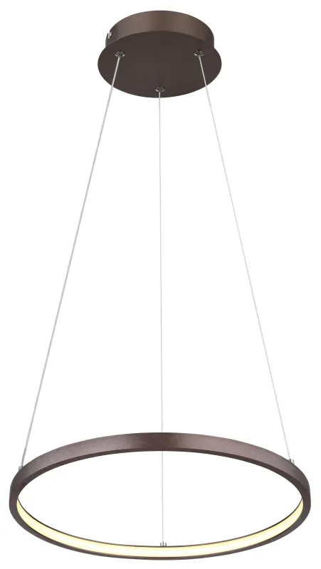 Ralph Ø38 Brun loftslampe Fra Globo Lighting - Med en diameter p&aring; 38,5 cm och en h&ouml;jd p&aring; 120 cm blir den en stilfull blickf&aring;ngare.