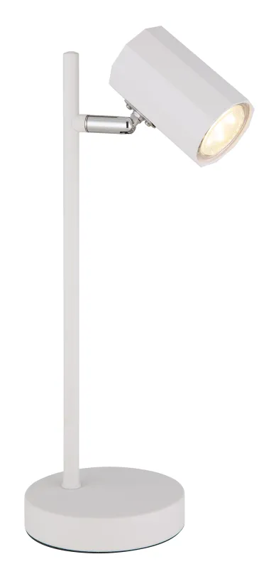James 35cm Hvid skrivebordslampe Fra Globo Lighting - James &auml;r en modern och funktionell bordslampa som imponerar b&aring;de estetiskt och tekniskt.