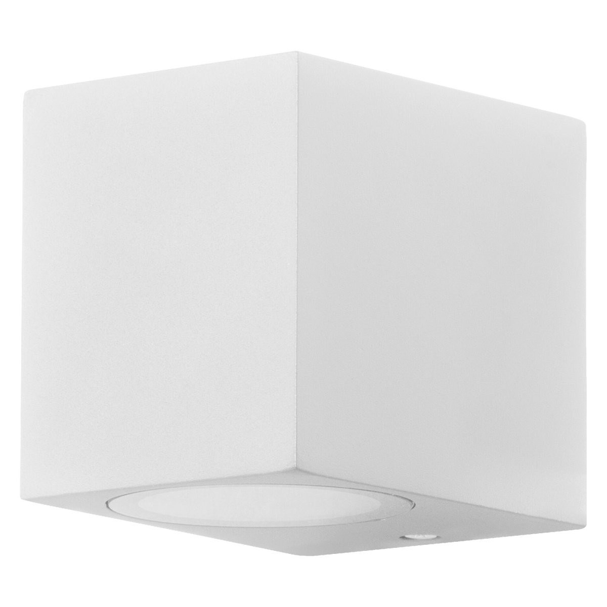 Square Down Hvid udendørslampe Fra Ledvance - Fremstillet af trykstøbt aluminium og med en IP44-klassificering er den modstandsdygtig over for vejr og vind, hvilket gør den perfekt til facader, indgange og terrasser.