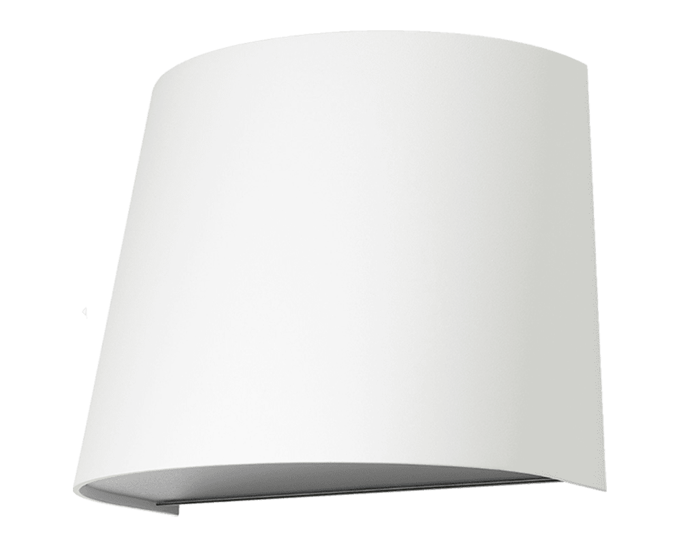 Maxi Hvid udendørslampe Fra Westal - Armaturet er forsynet med GU10 fatning og bagsiden har to; ind- og udgange samt en klemrække til hurtig tilslutning.