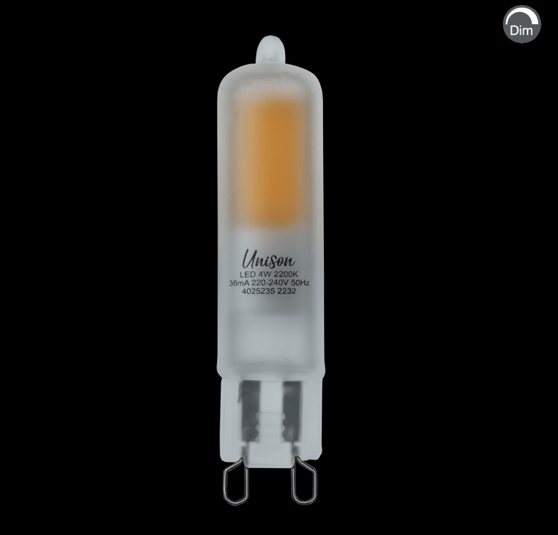 LED G9 mat 4W 2200K Dæmpbar Fra Unison - 