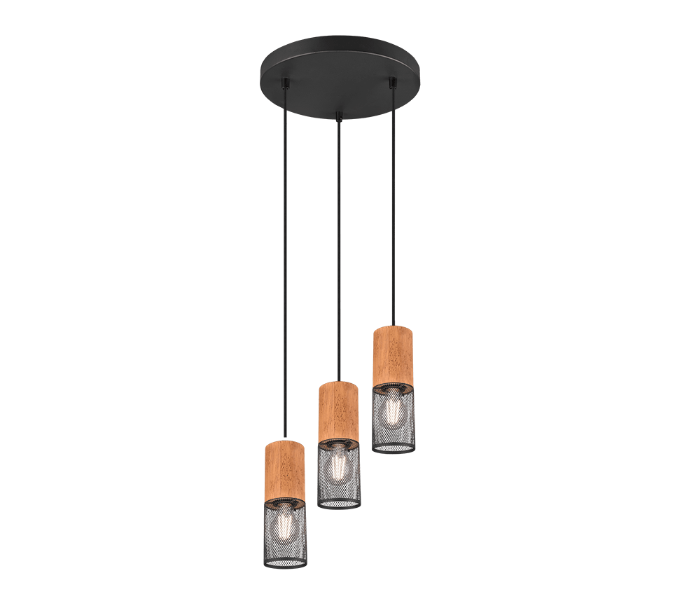 Tosh Ø28 Sort loftslampe Fra Trio Lighting - 