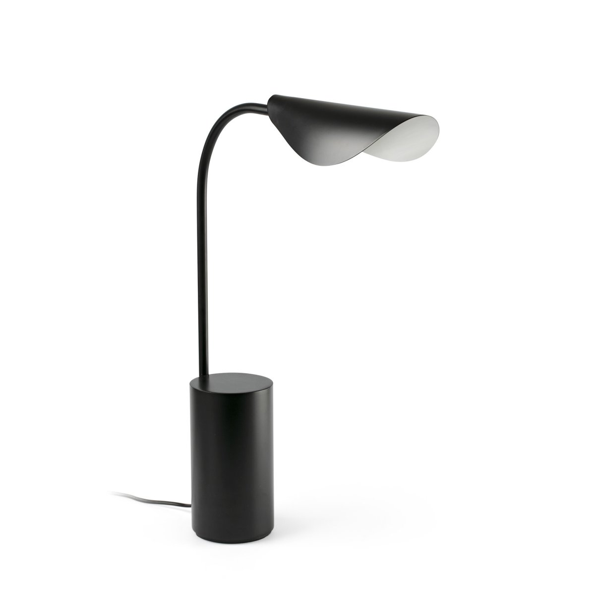 Liggera 55cm Sort bordlampe Fra Faro Barcelona - Takket v&aelig;re sin lethed og stilfulde &aelig;stetik passer Liggera ind i alle typer milj&oslash;er - fra moderne hjem til kreative arbejdspladser - og bidrager med et roligt og afbalanceret udtryk.