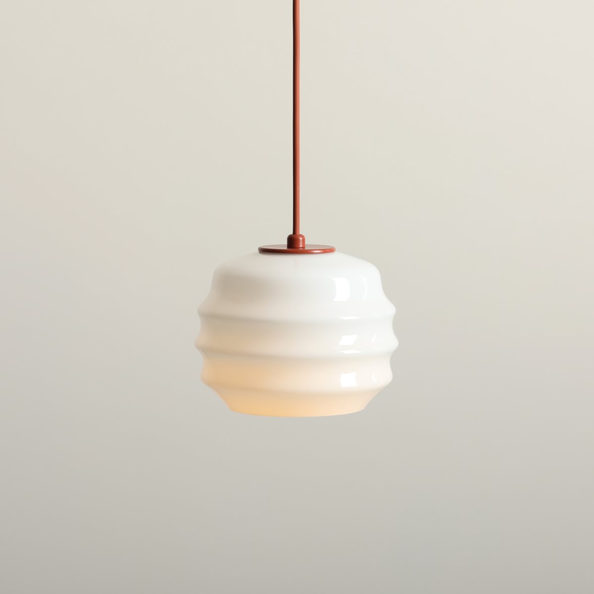 Puff Ø16 Terrakotta loftslampe Fra Artera - Puff spreder et blødt og behageligt lys, der bidrager til en hyggelig atmosfære.