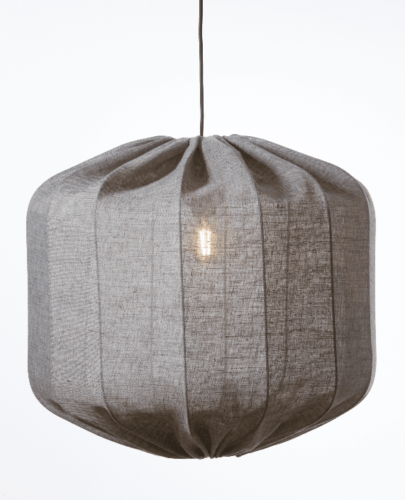 Dester Skærm Ekskl. Ophæng Ø58 Brun loftslampe Fra Alde & Lind - L&aelig;rstoffet giver Dester-lampesk&aelig;rmen et sofistikeret og elegant udtryk.
