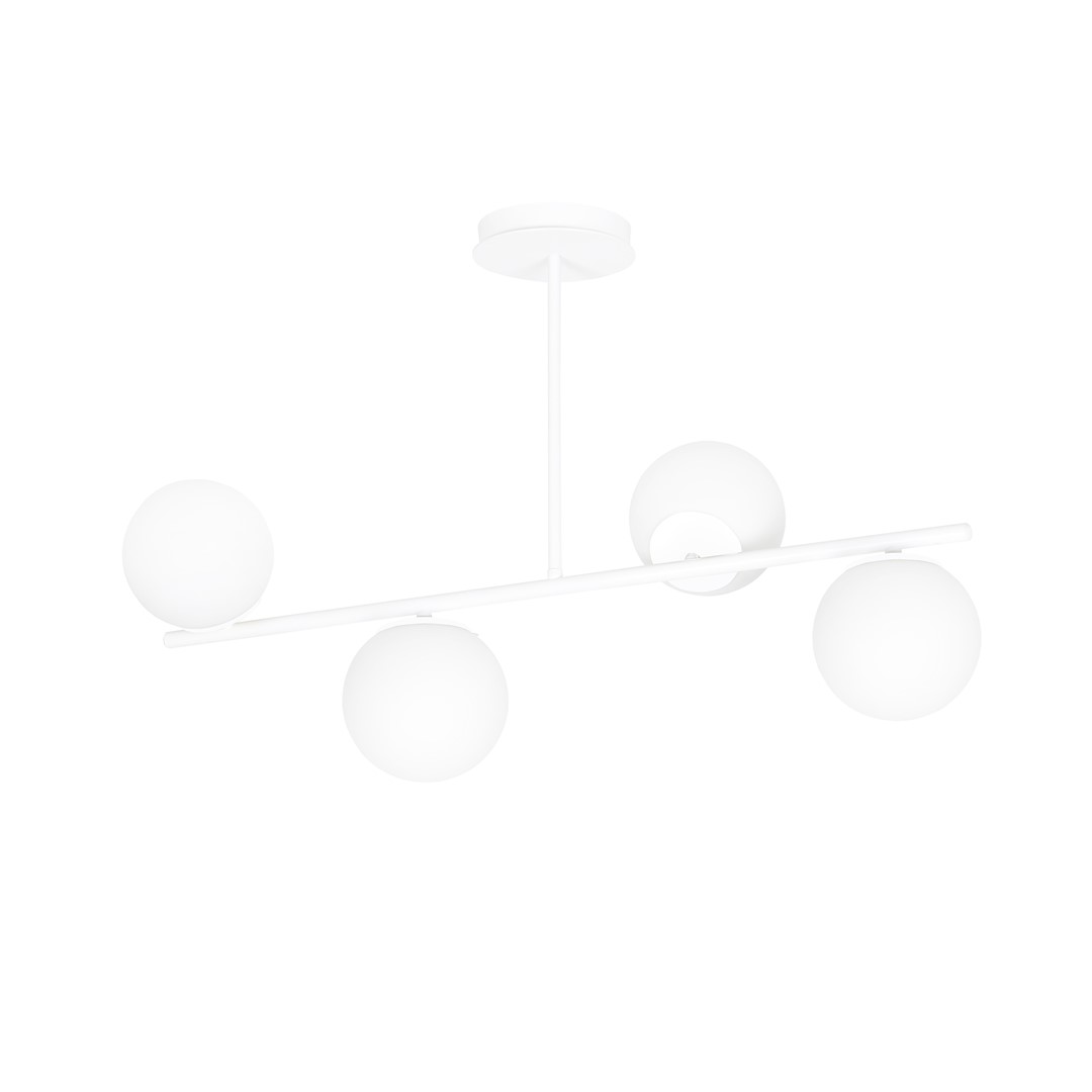 Bior 80cm Hvid plafond Fra Emibig Lighting - Bior er en stilfuld loftslampe med et minimalistisk design, der passer ind i de fleste hjem.