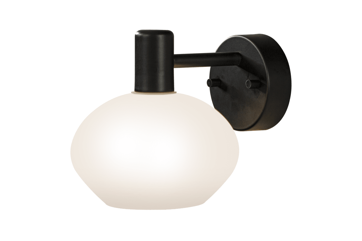 Elba Ø15 Sort badeværelseslampe Fra Aneta Lighting - Elba væglampe er en moderne badeværelseslampe, der passer perfekt over spejlet eller ved siden af.