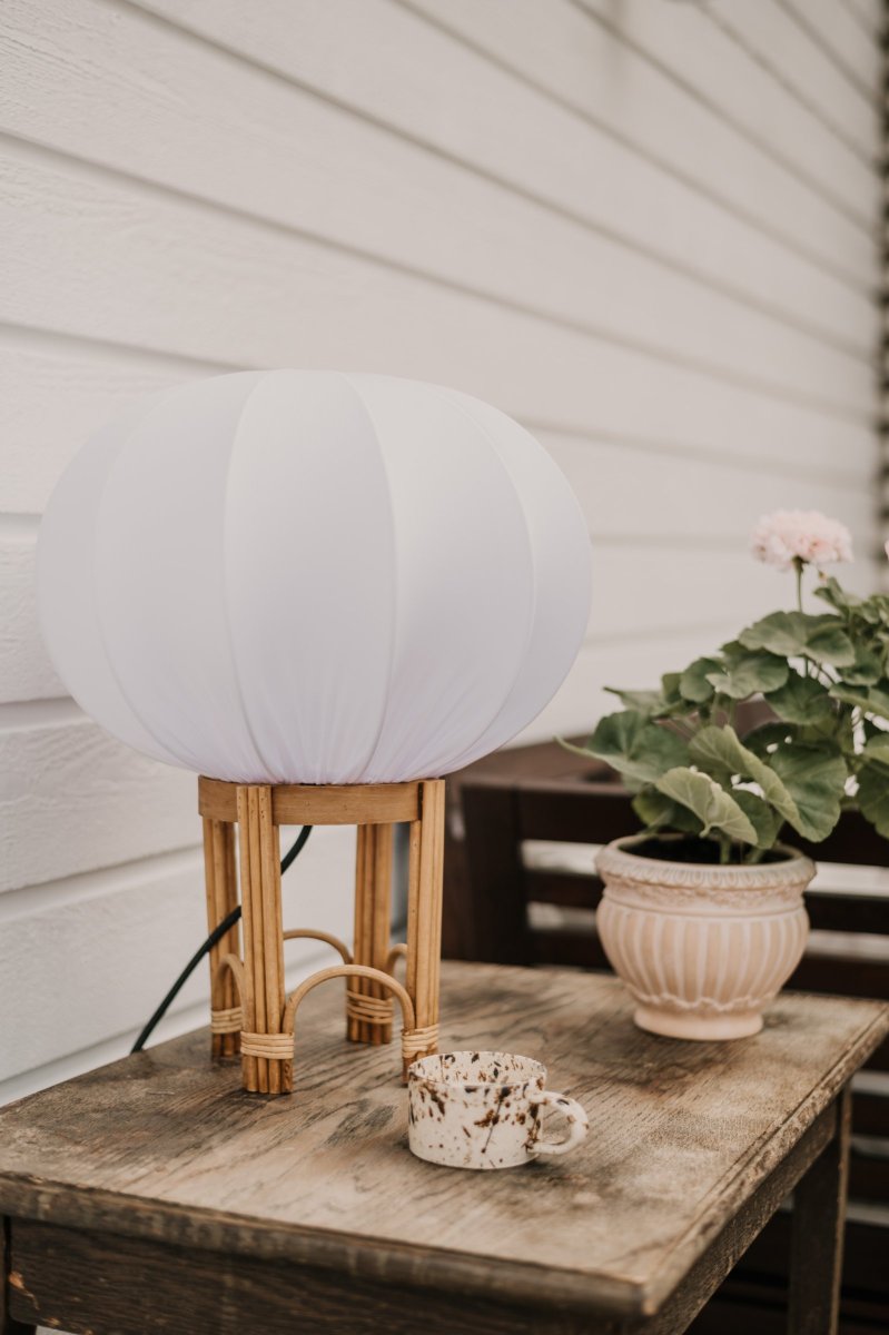 Fiji 47cm Natur gulvlampe Fra Globen Lighting - Det er n&oslash;dvendigt at opn&aring; IP44-klassificering s&aring; l&aelig;ngden af det kabel, der bruges af denne standard.