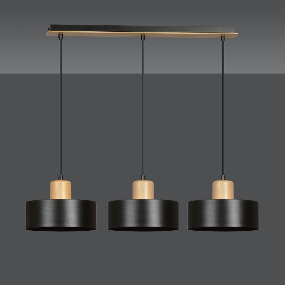 Torin 80cm Sort loftslampe Fra Emibig Lighting - Torin er en moderne serie af loftslamper med en enkel form og stilfuldt design &ndash; en model, der passer ind i n&aelig;sten alle typer interi&oslash;r.
