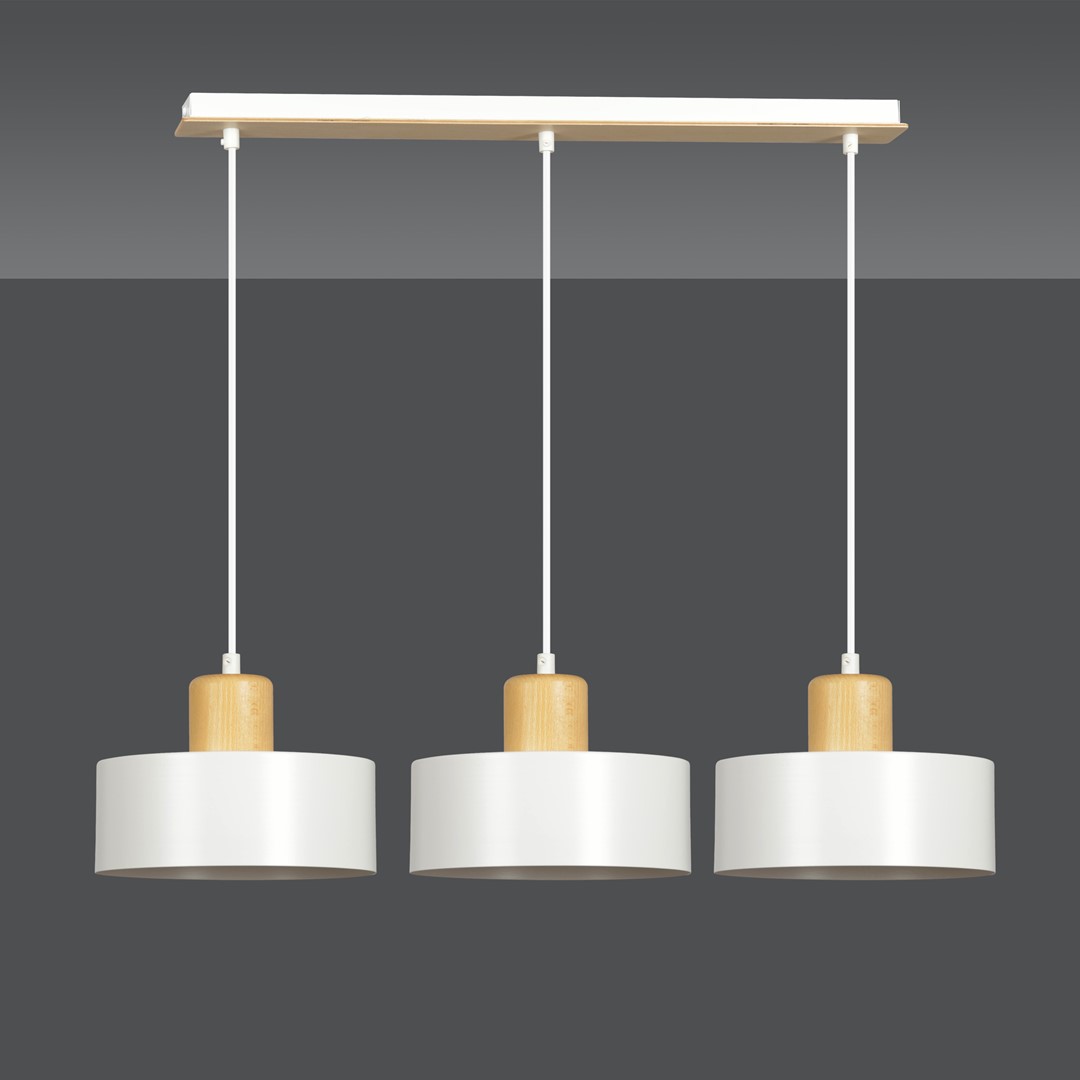 Torin 80cm Hvid loftslampe Fra Emibig Lighting - Torin er en moderne serie af loftslamper med en enkel form og stilfuldt design &ndash; en model, der passer ind i n&aelig;sten alle typer interi&oslash;r.