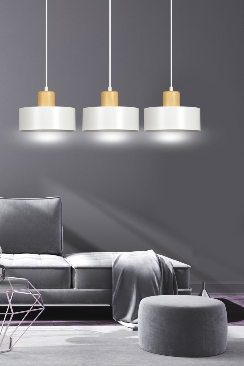 Torin 80cm Hvid loftslampe Fra Emibig Lighting - Torin er en moderne serie af loftslamper med en enkel form og stilfuldt design &ndash; en model, der passer ind i n&aelig;sten alle typer interi&oslash;r.