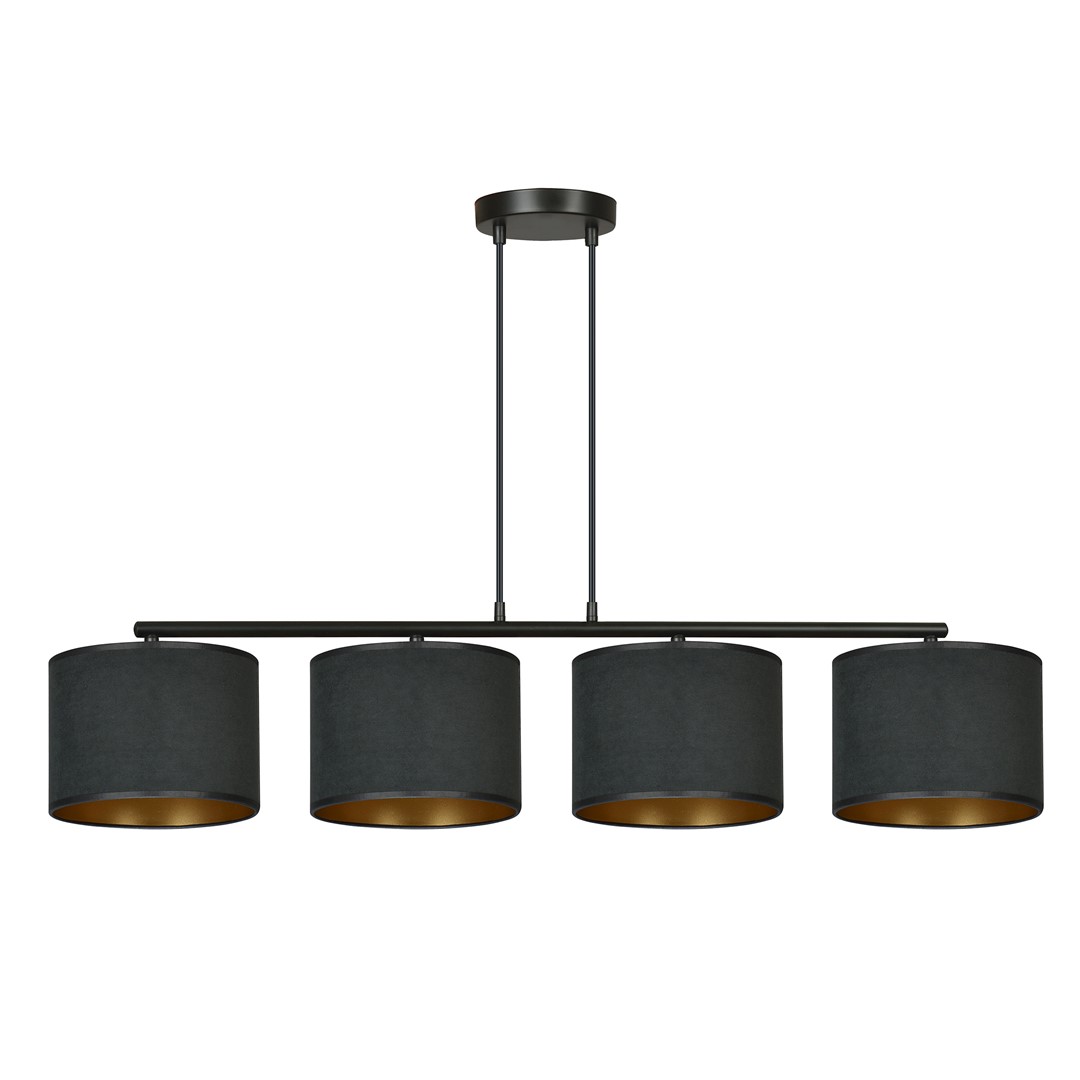 Hilde 100cm Sort loftslampe Fra Emibig Lighting - Den enkle konstruktion og elegante farvesammens&aelig;tning g&oslash;r Hilde til et alsidigt valg, der passer ind i mange forskellige rum og stilarter.