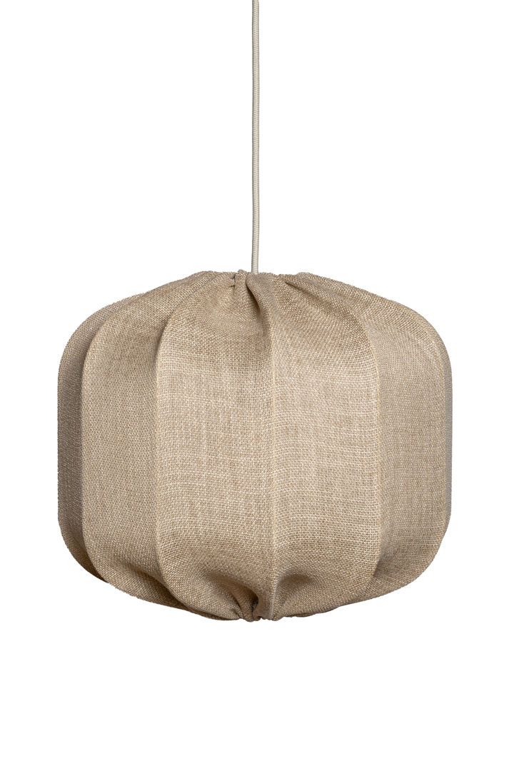 Dester Skærm Ekskl. Ophæng Ø38 Beige loftslampe Fra Alde & Lind - Lærstoffet giver Dester-lampeskærmen et sofistikeret og elegant udtryk.