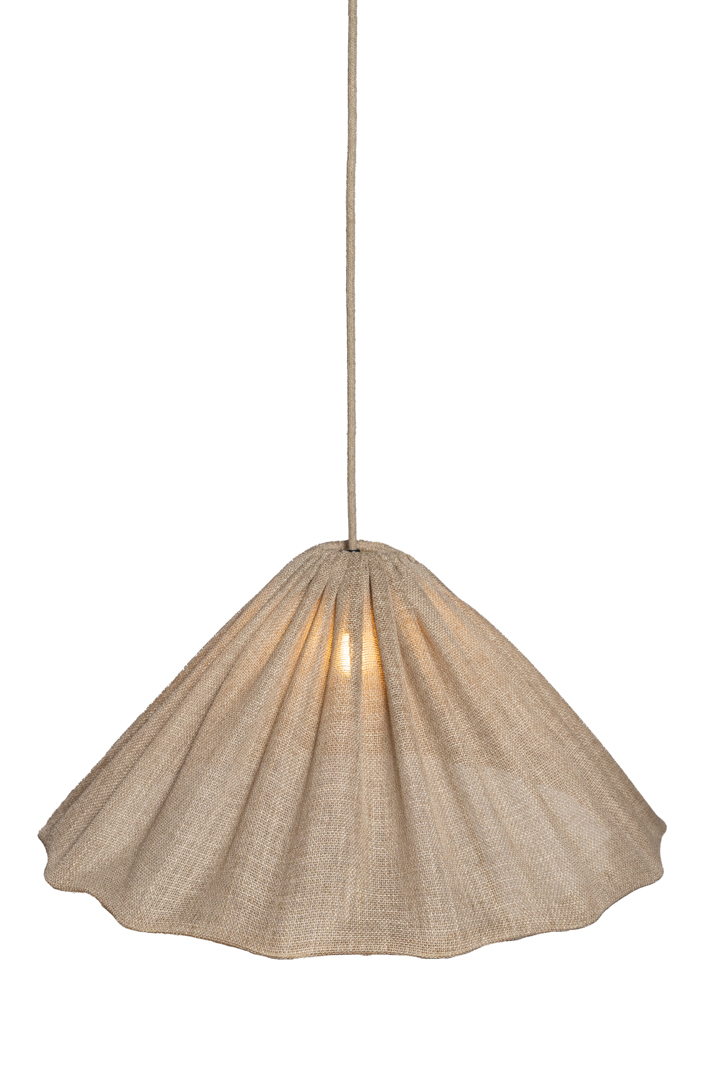 Fuji Skærm Ekskl. Ophæng Ø58 Beige loftslampe Fra Alde & Lind - Fuji loftslampen med sin bølgede kant giver ethvert rum en unik og hyggelig fornemmelse.