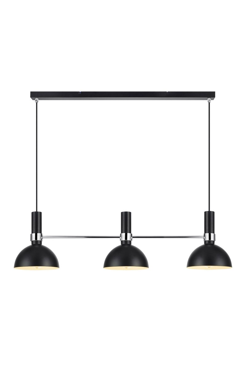 Larry 100cm Sort loftslampe Fra Markslöjd - Larry loftlampen med tre kupler er en klassiker i en moderne vintage, perfekt til køkkenbordet eller køkkenet.