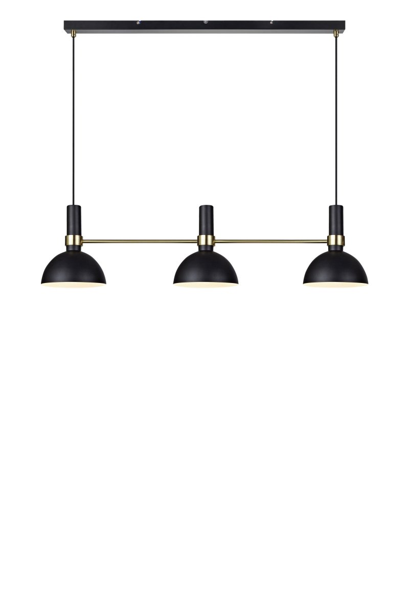 Larry 100cm Sort loftslampe Fra Markslöjd - Larry loftlampen med tre kupler er en klassiker i en moderne vintage, perfekt til køkkenbordet eller køkkenet.