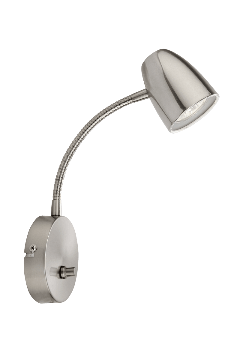 Sandnes Stål læselampe Fra Aneta Lighting - Sandnes er den optimale sengelampe, der er nem at justere i begge retninger med en fleksibel samling og lysstyrke med sin lysdæmper.