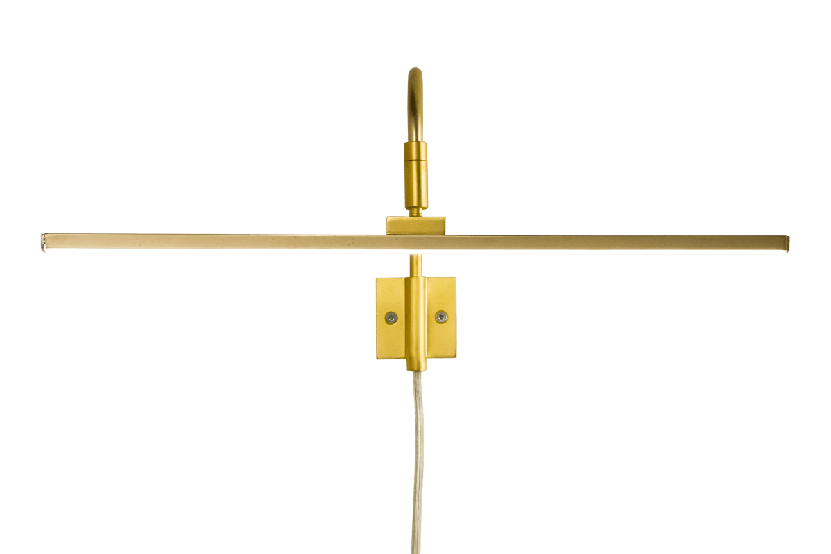 Miro 40cm Guld Fra Aneta Lighting - Det integrerede varmhvide LED-lys giver 450 lumen og har en levetid på 50.